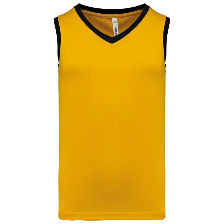 Kinder Basketball Trikot Sporty Yellow / Black