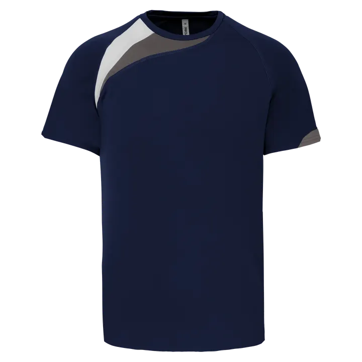 Maillot multisport manches courtes unisexe Sporty navy/White/Storm grey