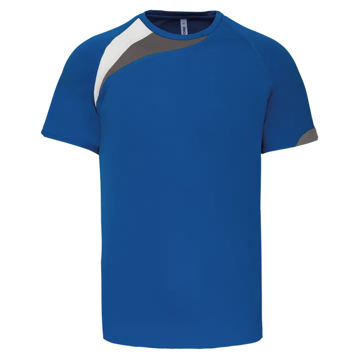 Kinder-Multisport-Kurzarmtrikot Sporty Royal Blue / White / Storm Grey