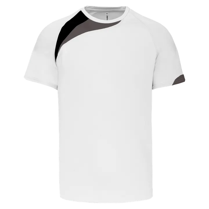 Kinder-Multisport-Kurzarmtrikot White / Black / Storm Grey