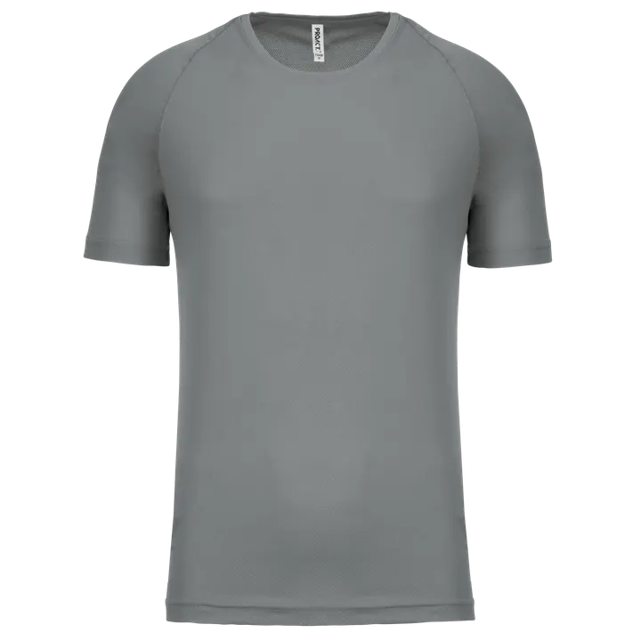 Kurzarm sportshirt Fine Grey