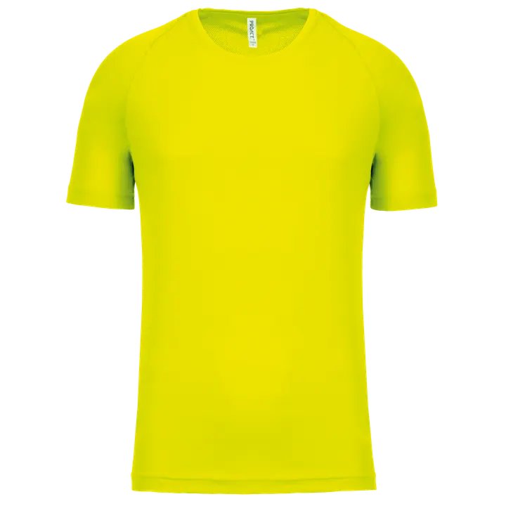 Kurzarm sportshirt Fluorescent Yellow