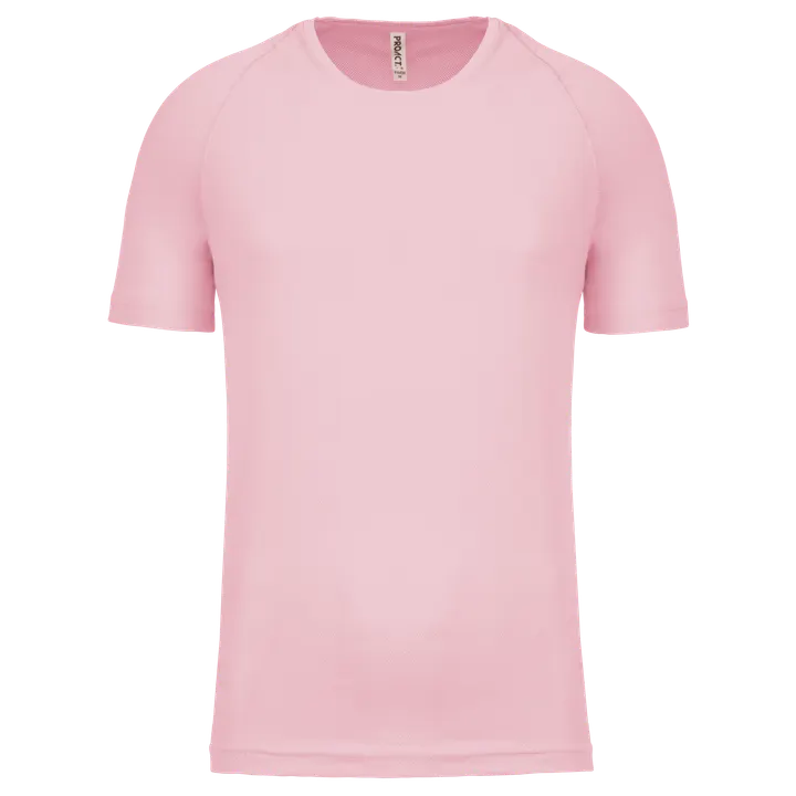 Kurzarm sportshirt Pale Pink