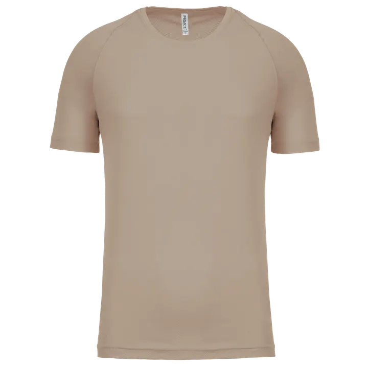 Kurzarm sportshirt Sand