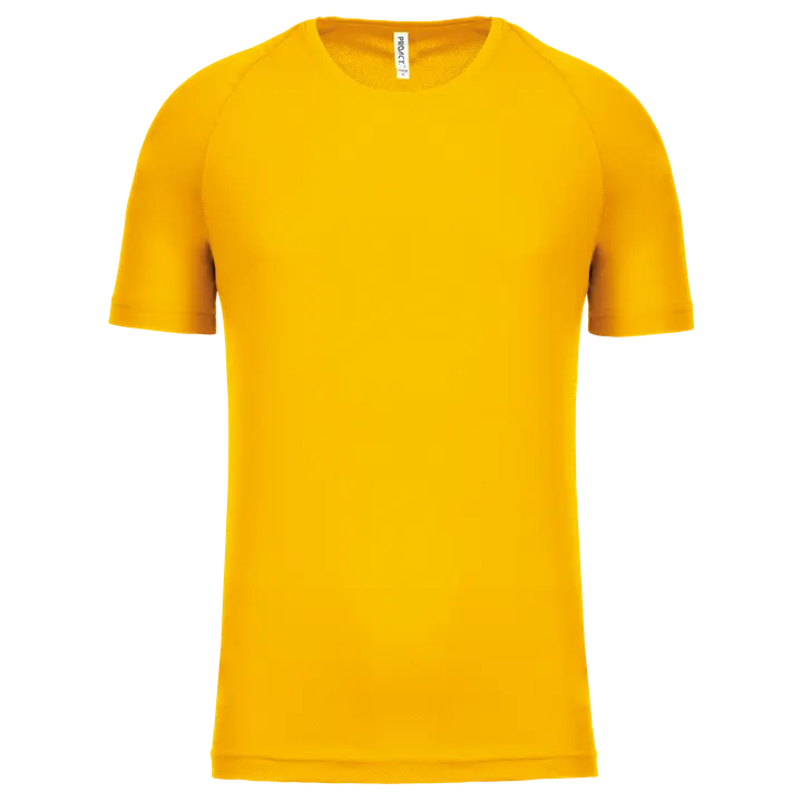 Kurzarm sportshirt True Yellow