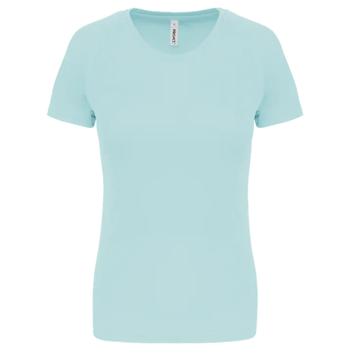 Damen Basic Sport Funktionsshirt Kurzarm Ice Mint