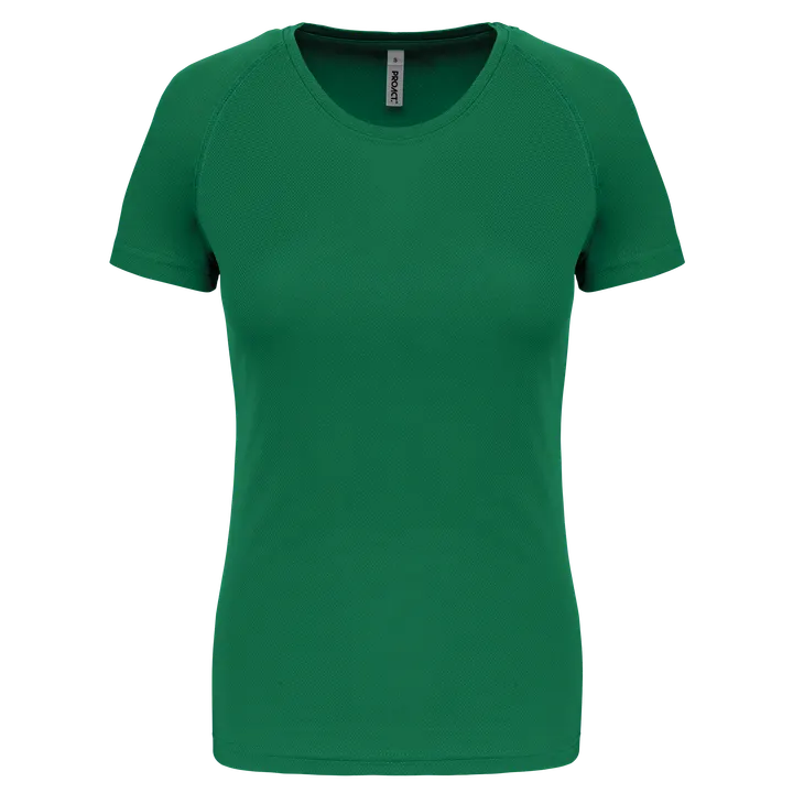Damen Basic Sport Funktionsshirt Kurzarm Kelly Green