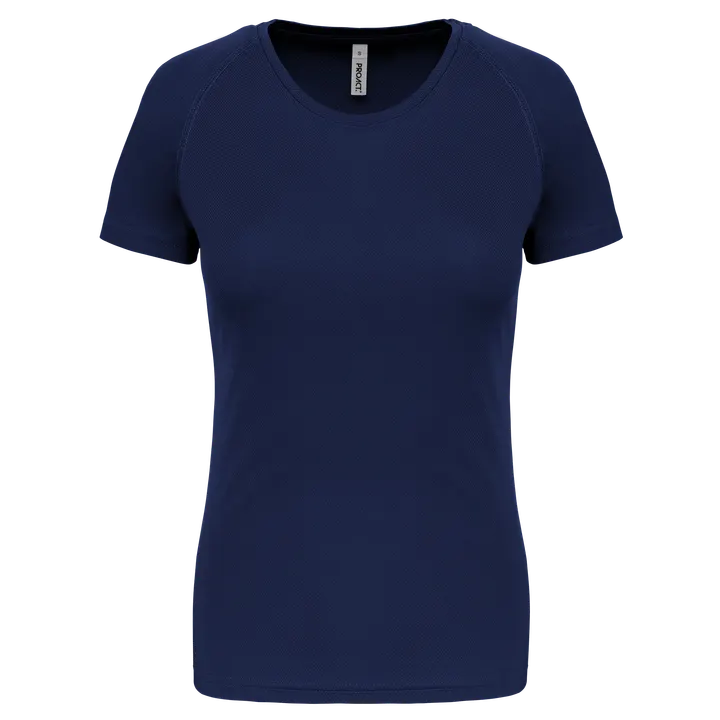 Damen Basic Sport Funktionsshirt Kurzarm Sporty Navy
