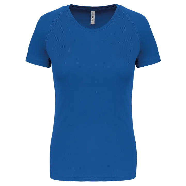 Damen Basic Sport Funktionsshirt Kurzarm Sporty Royal Blue