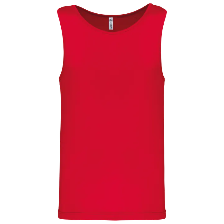 Herren Basic Sport Funktionsshirt ärmellos Red