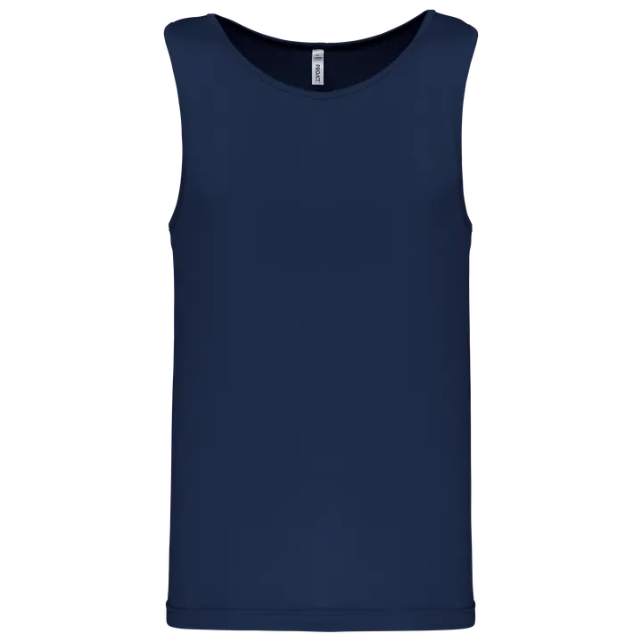 Herren Basic Sport Funktionsshirt ärmellos Sporty Navy