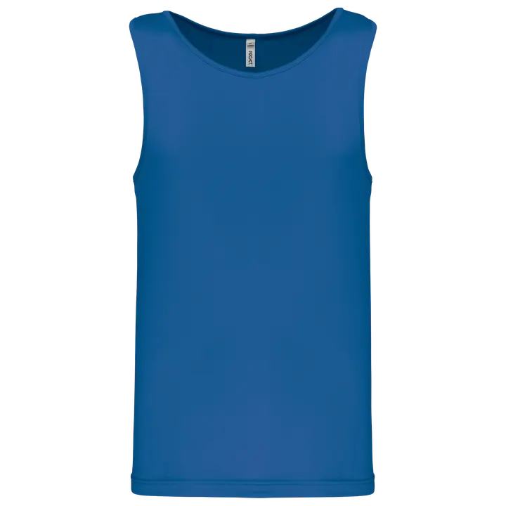 Herren Basic Sport Funktionsshirt ärmellos Sporty Royal Blue