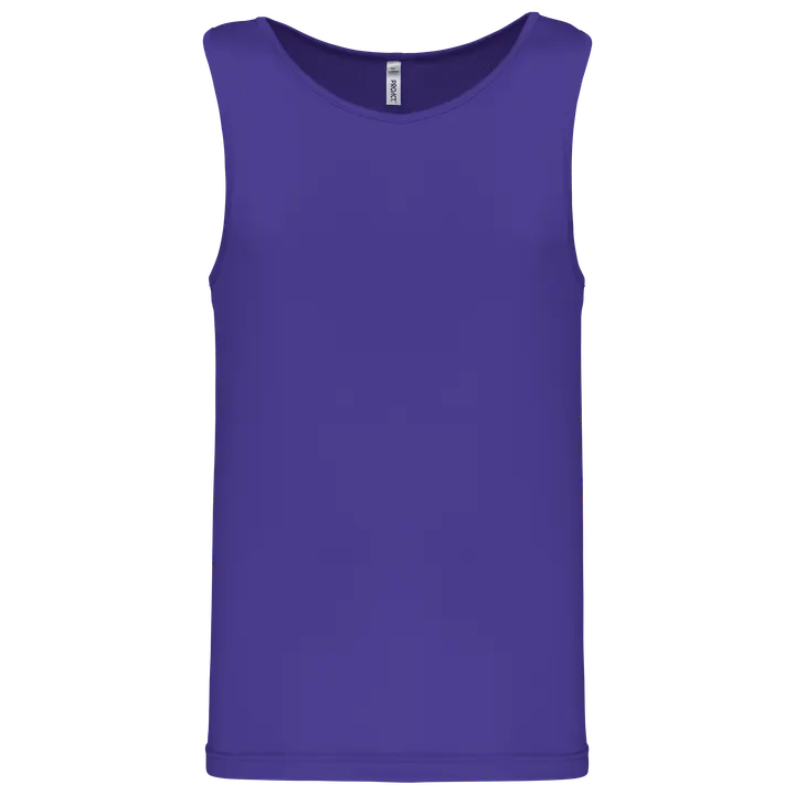 Herren Basic Sport Funktionsshirt ärmellos Violet