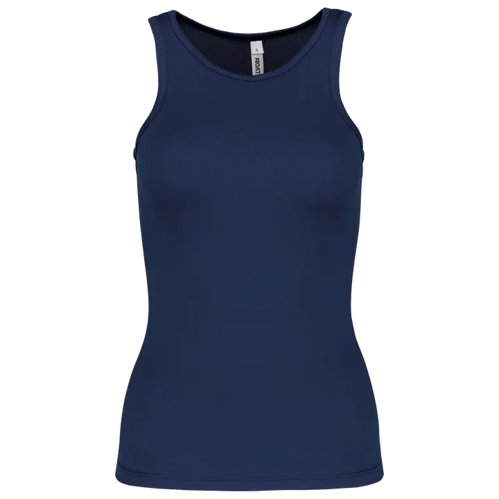 Damen Basic Sport Funktionsshirt ärmellos Sporty Navy