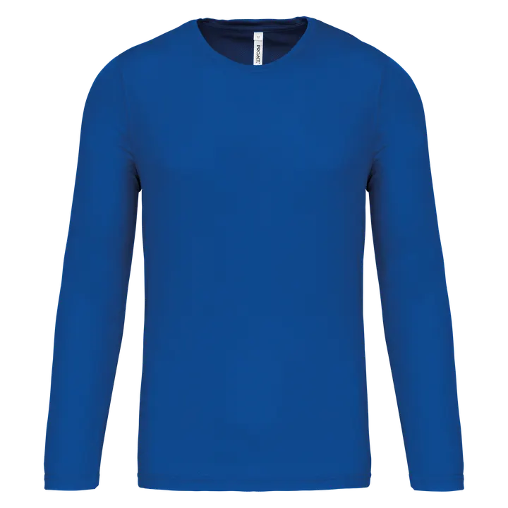 Herren Basic Sport Funktionsshirt Langarm Sporty Royal Blue