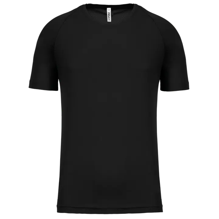 Kinder Basic Sport Funktionsshirt Kurzarm Black