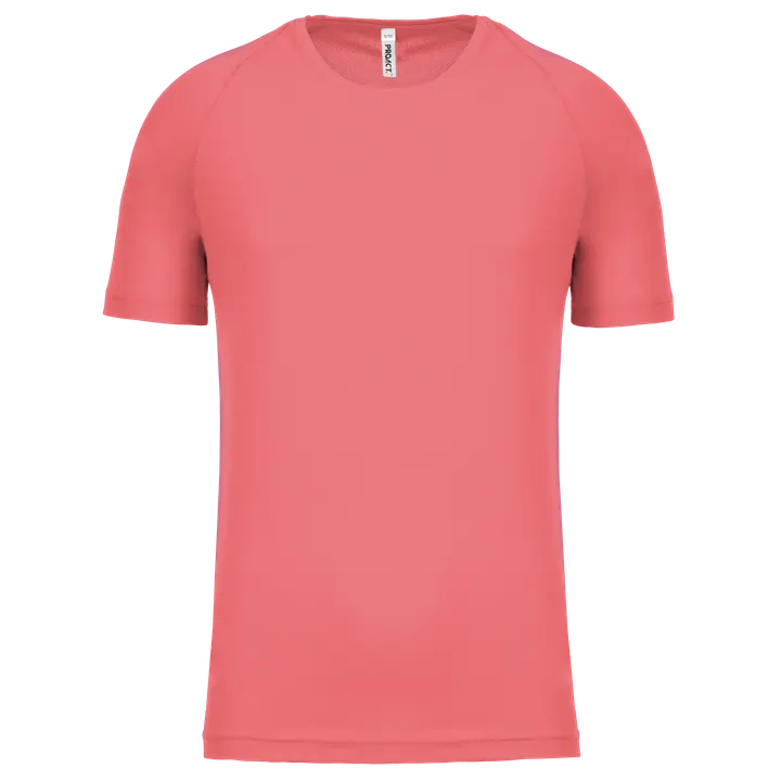 Kinder Basic Sport Funktionsshirt Kurzarm Coral