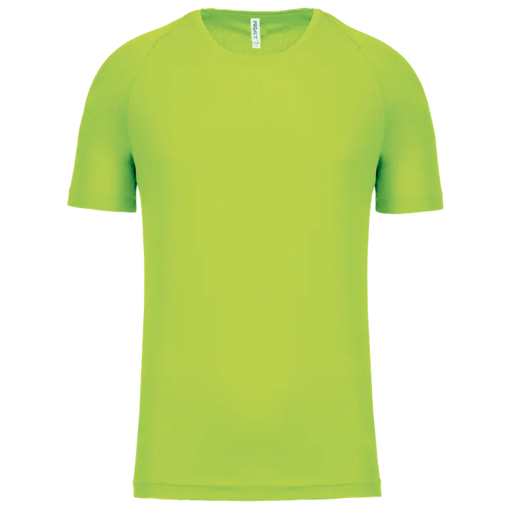 Kinder Basic Sport Funktionsshirt Kurzarm Lime
