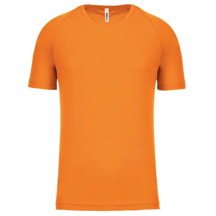 Kinder Basic Sport Funktionsshirt Kurzarm Orange
