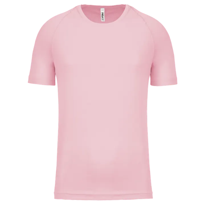 Kinder Basic Sport Funktionsshirt Kurzarm Pale Pink