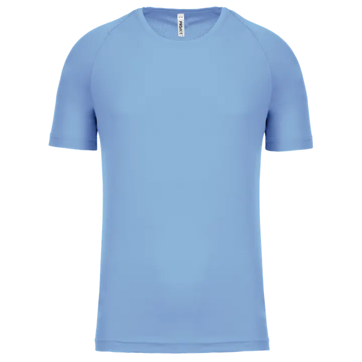 Kinder Basic Sport Funktionsshirt Kurzarm Sky Blue
