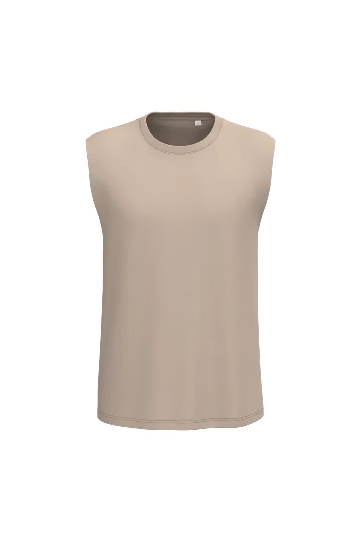 Unisex Tank Top T-shirt Sand