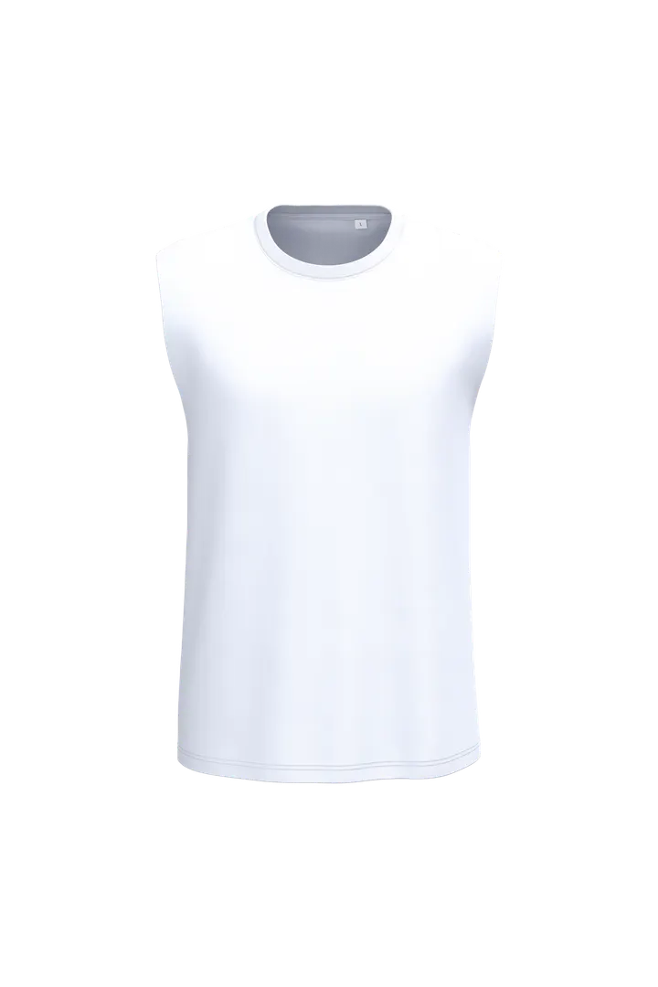 Unisex Tank Top T-shirt White