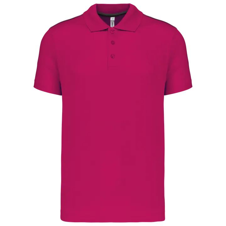 Kurzarm Herren Polo Quick Dry Fuchsia