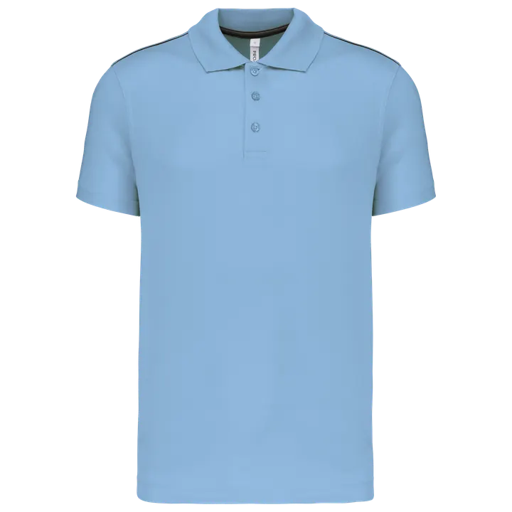 Kurzarm Herren Polo Quick Dry Sky Blue