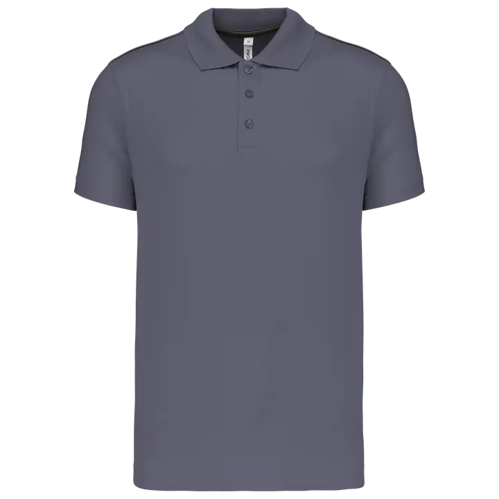 Kurzarm Herren Polo Quick Dry sporty grey