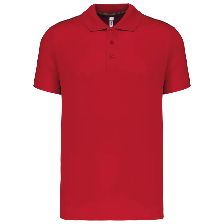 Kurzarm Herren Polo Quick Dry Sporty Red