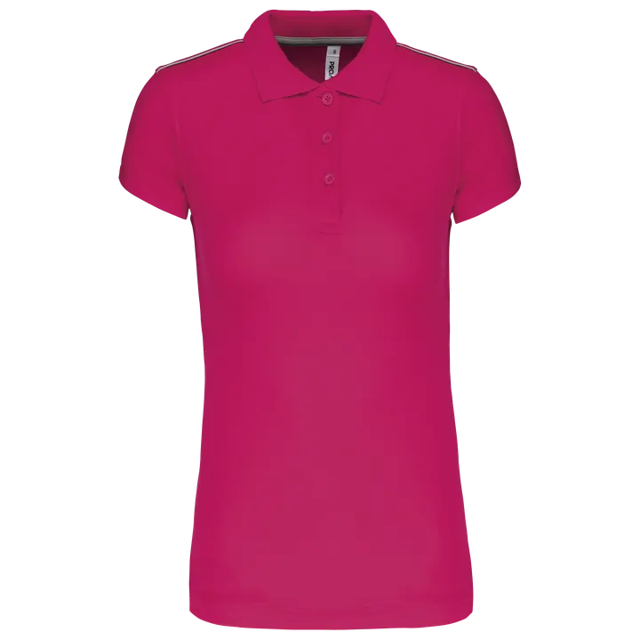 Kurzarm Damen Polo Quick Dry Fuchsia