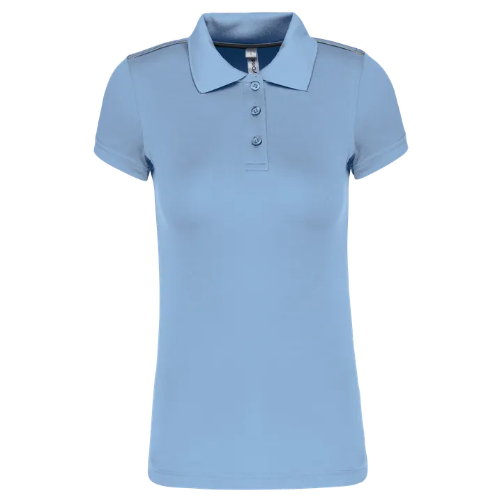Kurzarm Damen Polo Quick Dry Sky Blue