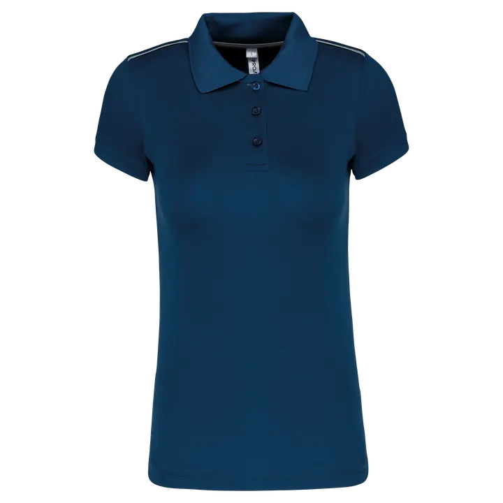 Kurzarm Damen Polo Quick Dry Sporty Navy