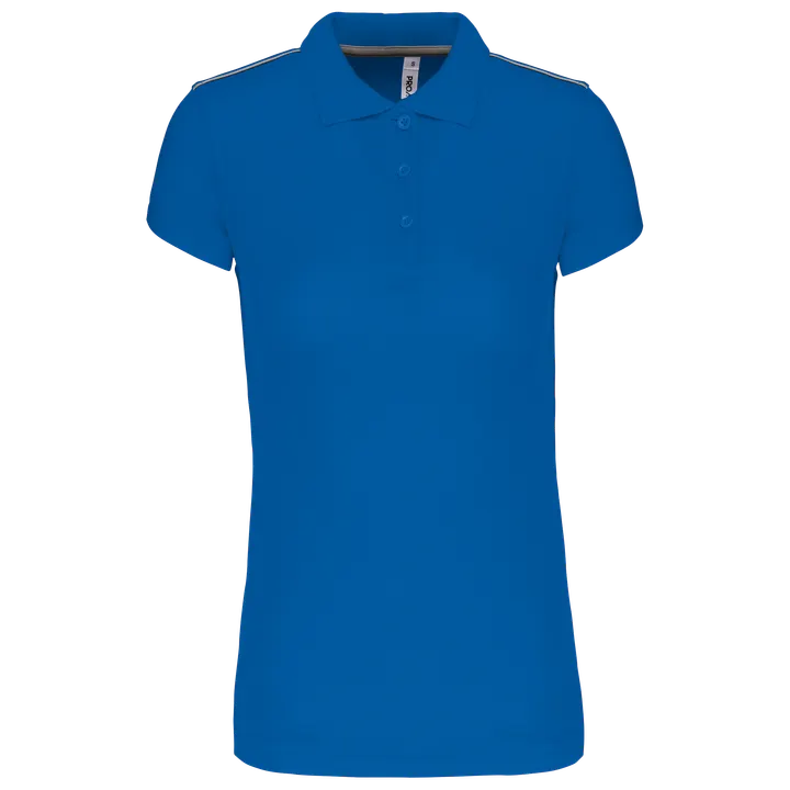 Kurzarm Damen Polo Quick Dry Sporty Royal Blue
