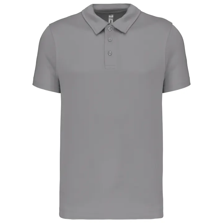 Herren Sport Funktions-Poloshirt Fine Grey