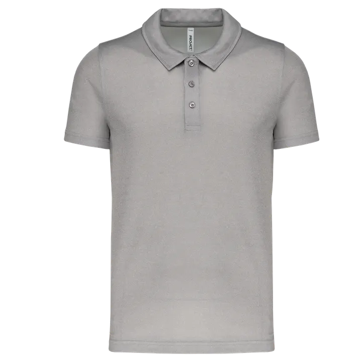 Herren Sport Funktions-Poloshirt Grey Melange