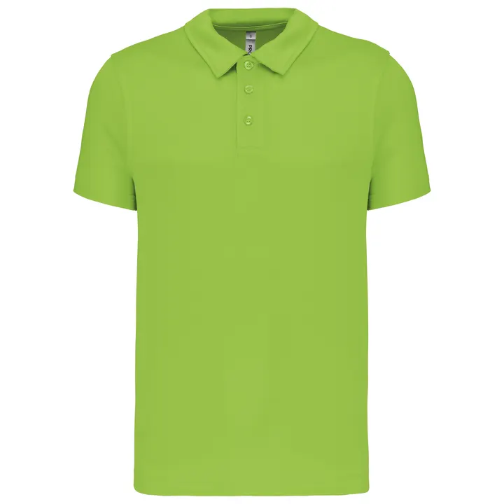 Herren Sport Funktions-Poloshirt Lime