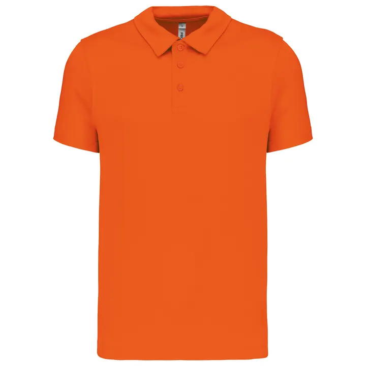 Herren Sport Funktions-Poloshirt Orange
