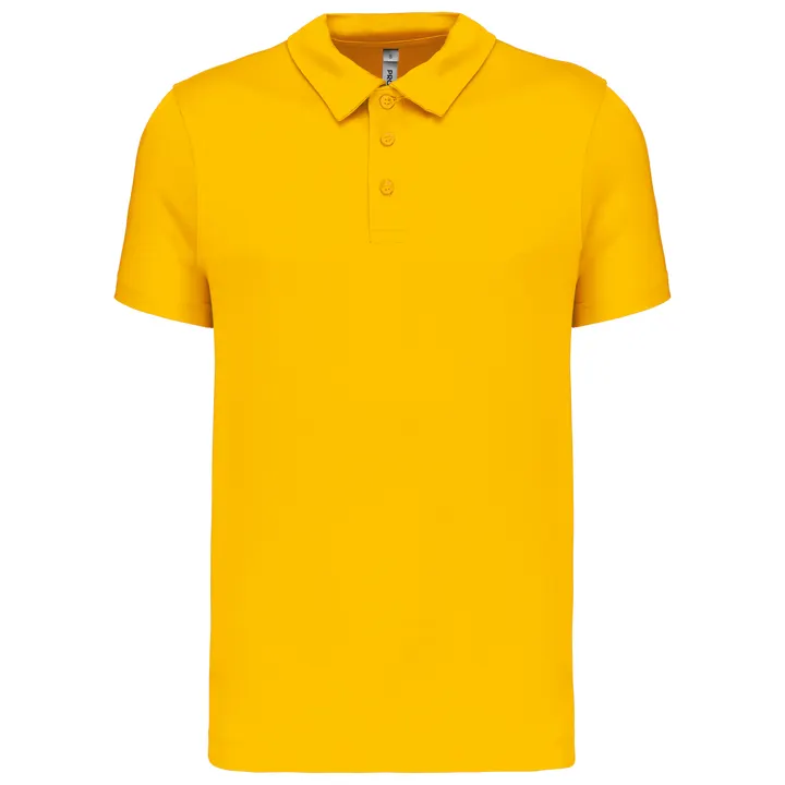 Herren Sport Funktions-Poloshirt True Yellow