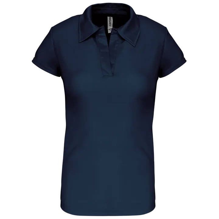 Damen Sport Funktions-Poloshirt Navy