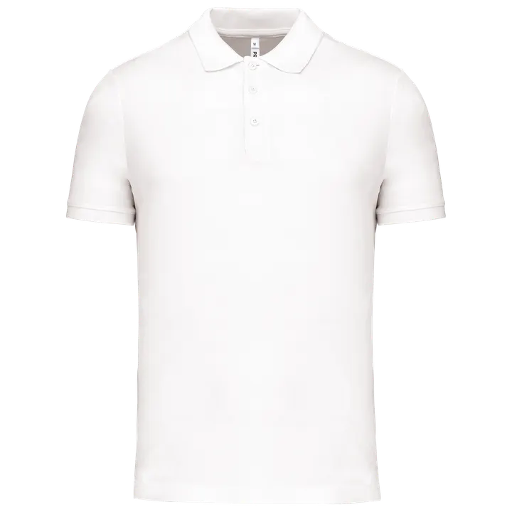 Herren Performance Piqué-Polohemd White