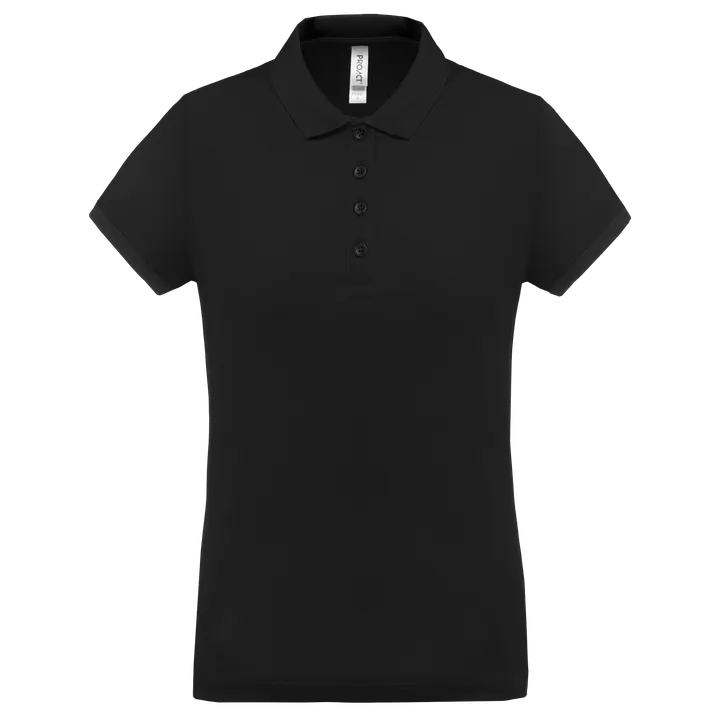 Performance Piqué-Polohemd für Damen Black