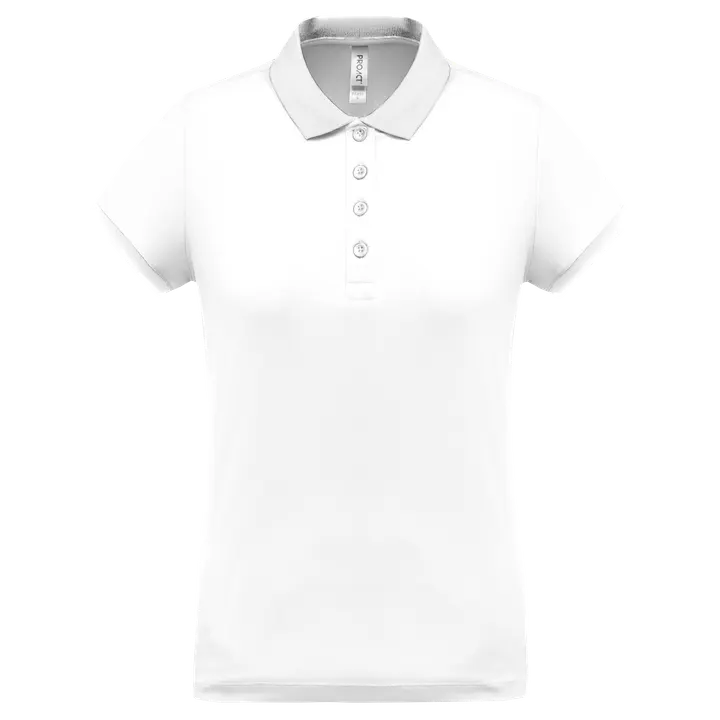 Performance Piqué-Polohemd für Damen White