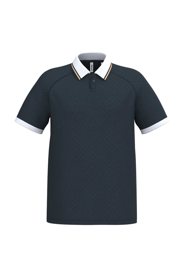 Unisex-Lifestyle-Trikot mit Polokragen Navy / White / Gold