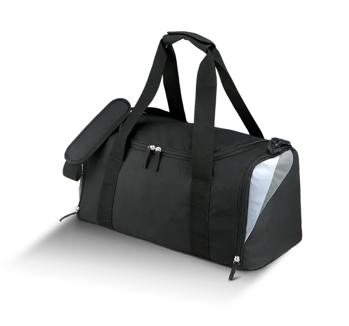 Vereins-Sporttasche groß - 54L Black / White / Light Grey