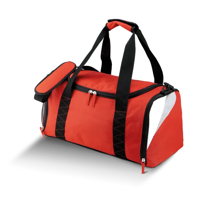 Vereins-Sporttasche groß - 54L Red / White / Light Grey