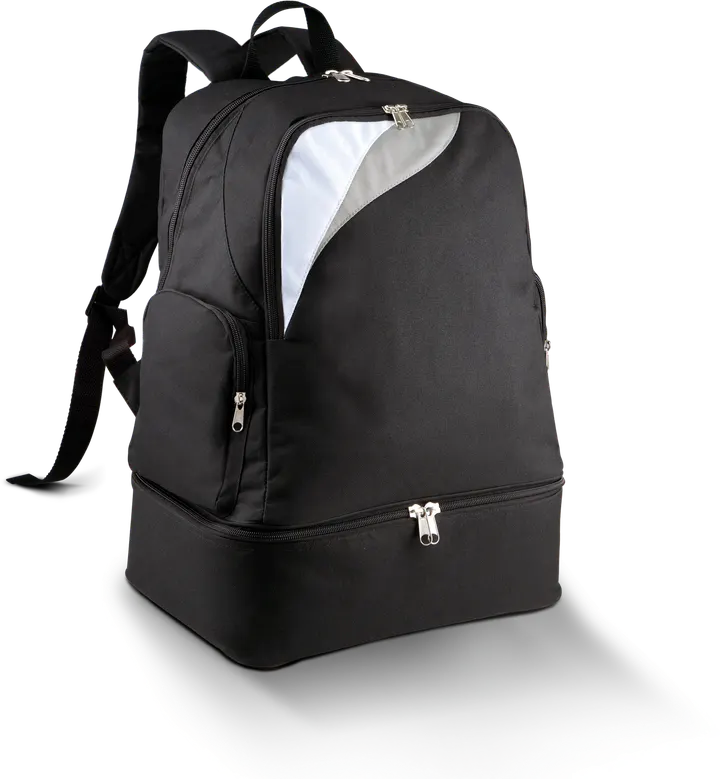 Sac à dos multisports fond rigide - 39L Black / White / Light Grey
