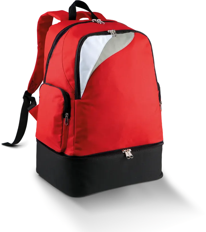 Sac à dos multisports fond rigide - 39L Red / White / Light Grey