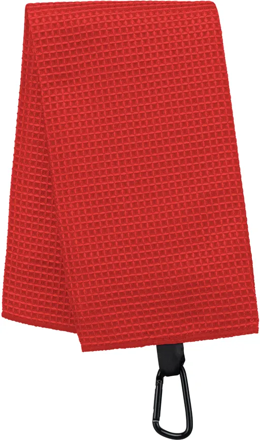 Serviette de golf nid d'abeille - 50 x 40 cm Red